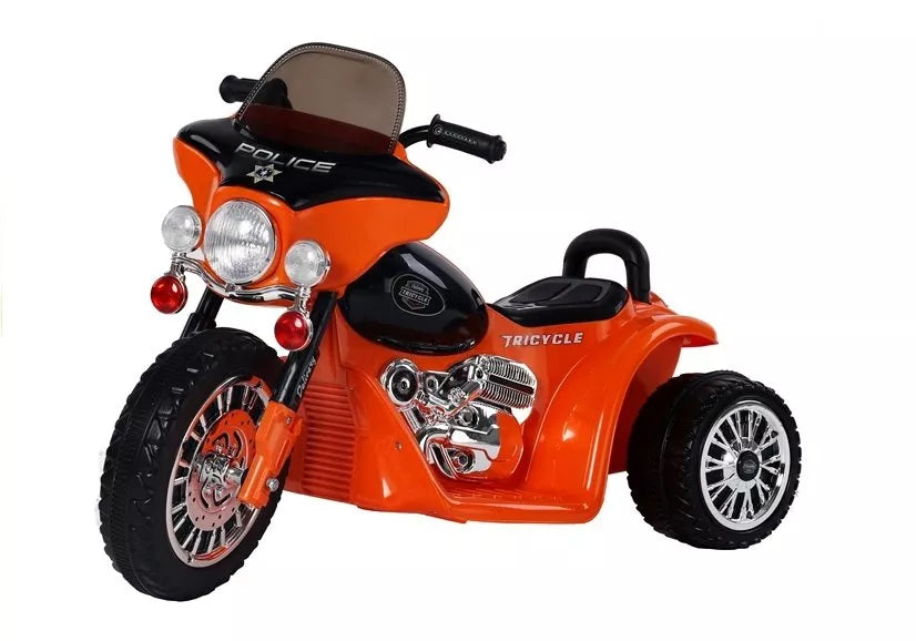 Vaikiškas elektrinis motociklas Leantoys Motor, 6 V, oranžinis