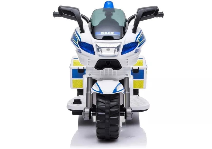 Vaikiškas elektrinis motociklas Motor, 6 V, baltas