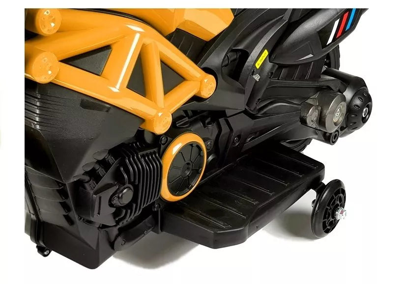 Vaikiškas elektrinis motociklas Motor, 6V, 3+ metų, geltonas