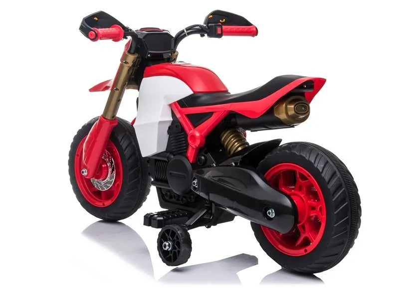 Vaikiškas elektrinis motociklas Motor, 6V, 45W, raudonas