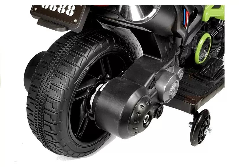 Vaikiškas elektrinis motociklas Motor, 6V, nuo 3 metų, baltas