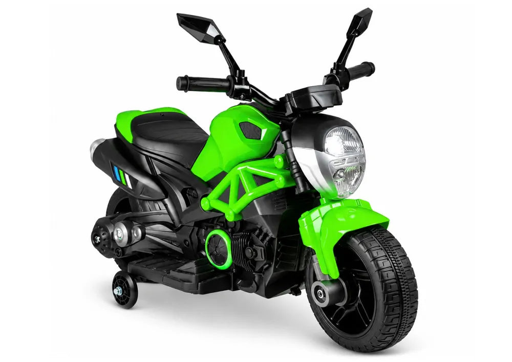 Vaikiškas elektrinis motociklas Motor, 6V, nuo 3 metų, baltas