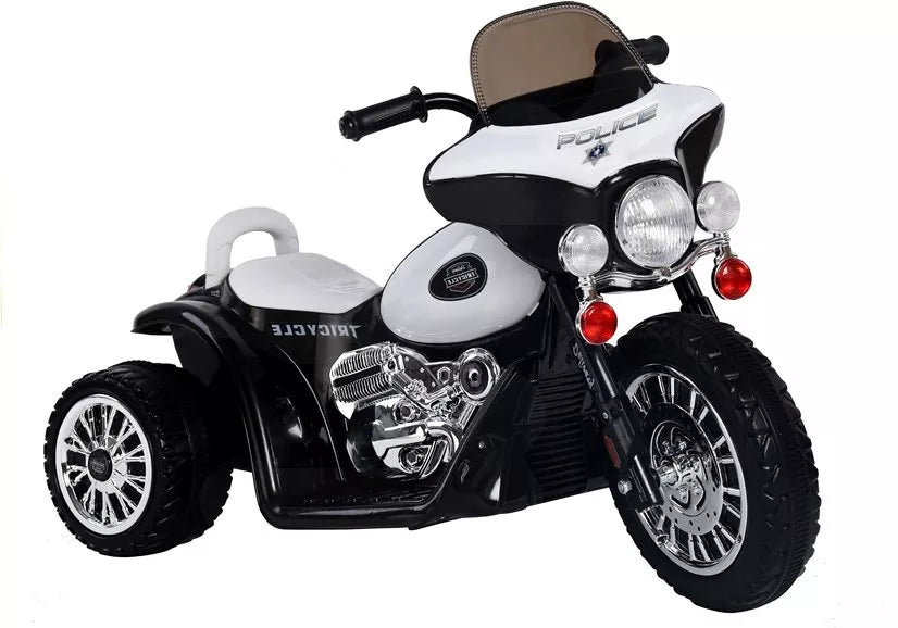 Vaikiškas elektrinis motociklas Motor, 6V, su šviesomis, juodas
