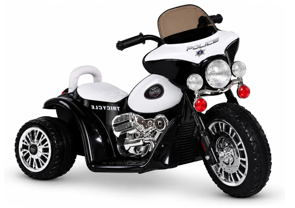 Vaikiškas elektrinis motociklas Motor, 6V, su šviesomis, juodas