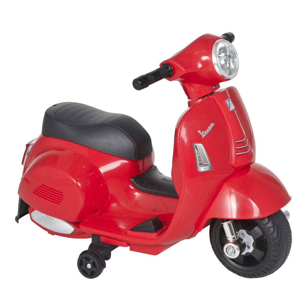 Vaikiškas elektrinis motociklas Vespa, 18–36 mėn. vaikams, raudonas