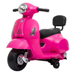 Vaikiškas elektrinis motociklas Vespa GTS, 6 V, ličio akumuliatorius, 1,5–3 metų vaikams