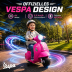 Vaikiškas elektrinis motociklas Vespa GTS, 6 V, ličio akumuliatorius, 1,5–3 metų vaikams