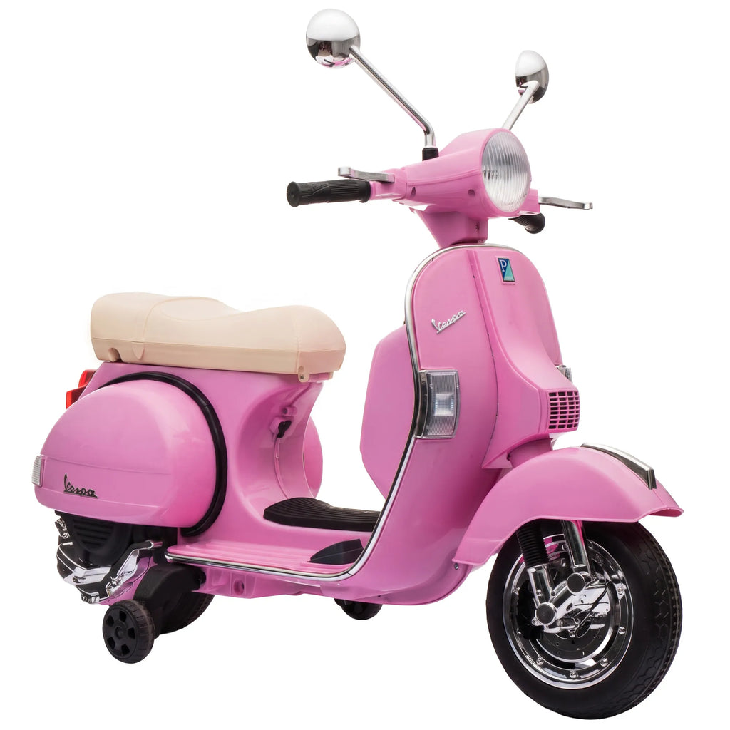 Vaikiškas elektrinis motociklas Vespa PX150, 12 V, 35 W, 3–6 metų vaikams