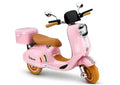 Vaikiškas elektrinis motociklas Vespa XW-05, 12 V, 2 × 35 W, rožinis