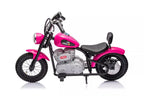 Vaikiškas elektrinis motociklas YURI, 36V, rožinis