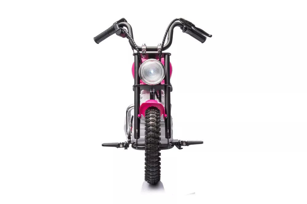 Vaikiškas elektrinis motociklas YURI, 36V, rožinis