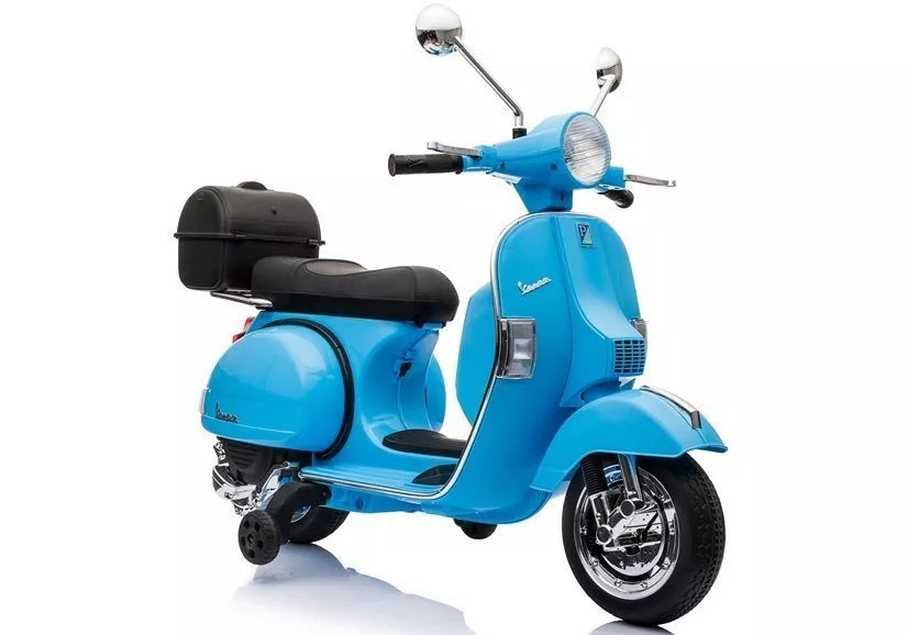 Vaikiškas elektrinis motoroleris, 12 V, 2 × 45 W, mėlynas