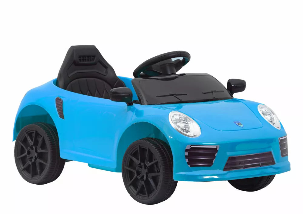 Vaikiškas elektromobilis, 12 V, 4 km/h, su saugos diržais, mėlynas