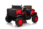 Vaikiškas elektromobilis, 12 V, 4x45 W, minkšta eko-odos sėdynė, EVA ratai, raudonas