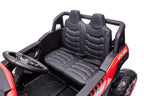 Vaikiškas elektromobilis, 12V, 4x45W, 3 pavaros, raudonas