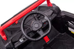 Vaikiškas elektromobilis, 12V, 4x45W, 3 pavaros, raudonas