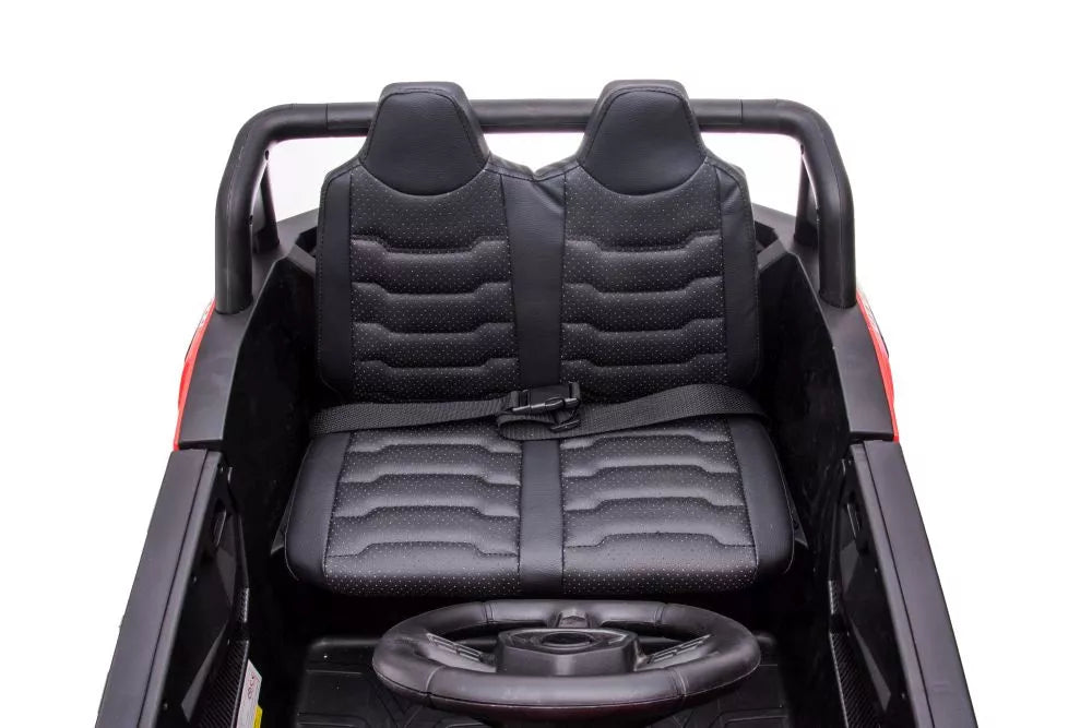 Vaikiškas elektromobilis, 12V, 4x45W, 3 pavaros, raudonas