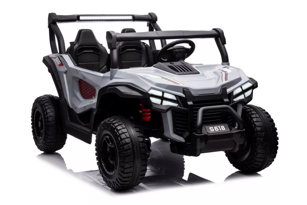 Vaikiškas elektromobilis, 24 V, 4x45W, 3 greičiai, pilkas