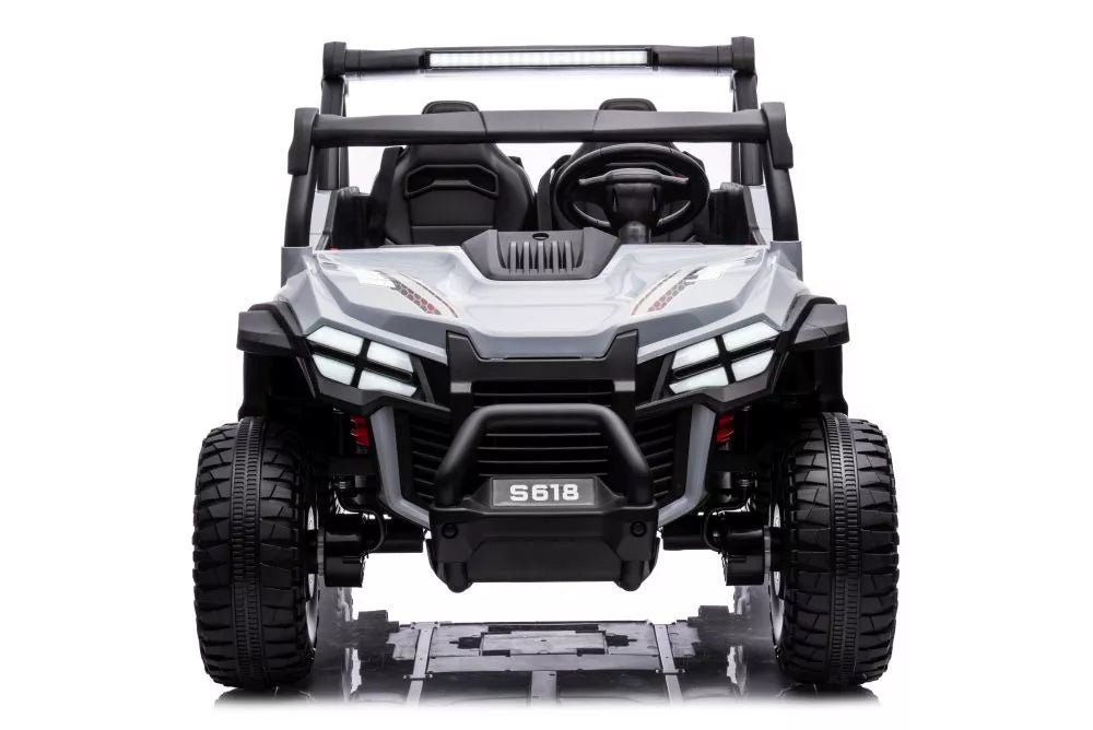 Vaikiškas elektromobilis, 24 V, 4x45W, 3 greičiai, pilkas