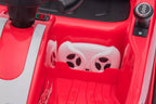 Vaikiškas elektromobilis, 2x6V, 2-3 km/h, su nuotolinio valdymo pultu, raudonas