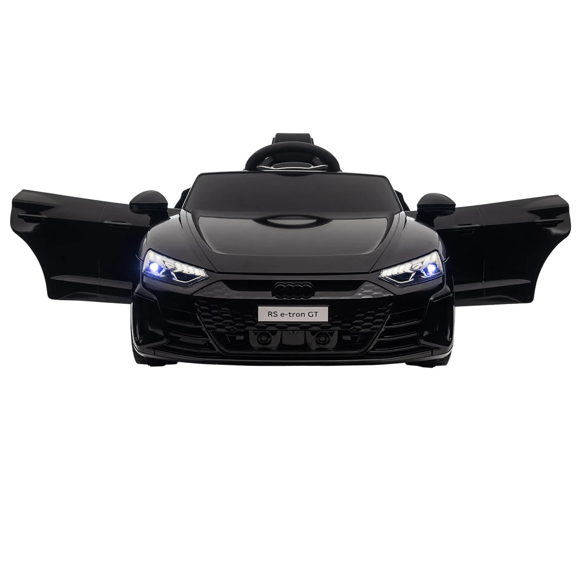 Vaikiškas elektromobilis Audi, 3–5 metų vaikams, iki 25 kg, juodas