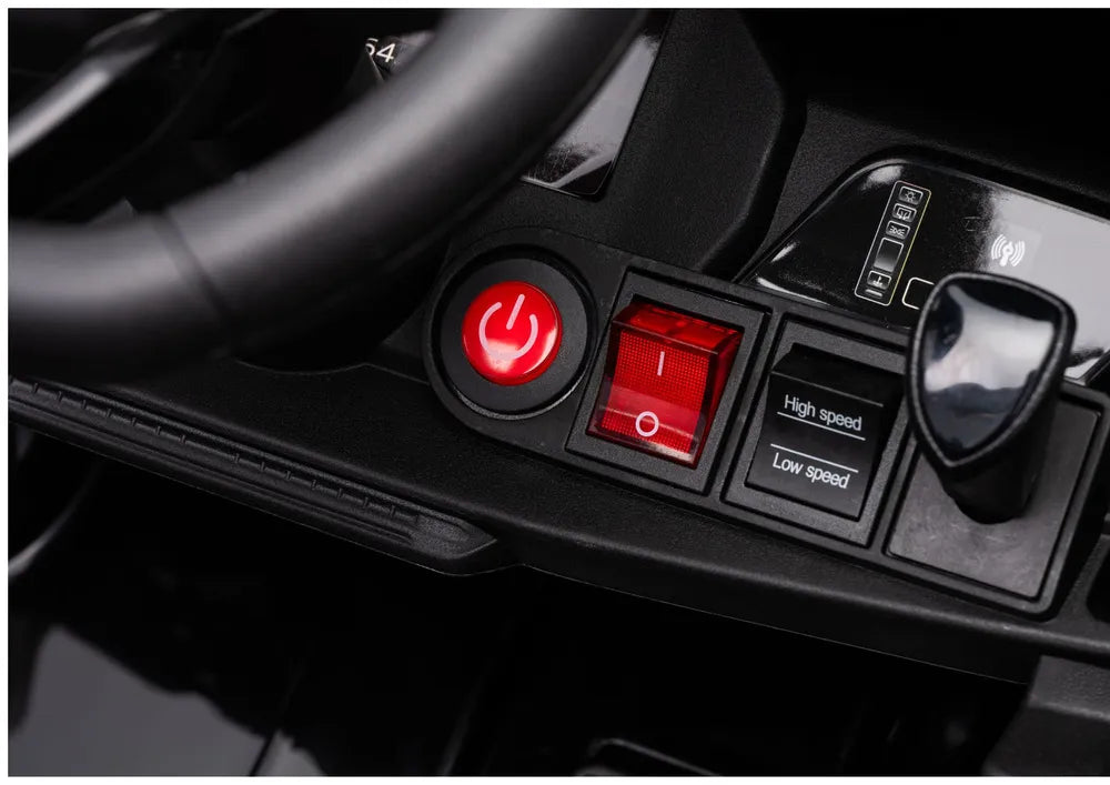 Vaikiškas elektromobilis Audi A5L, 12 V, 2x35W, su nuotolinio valdymo pultu, juodas
