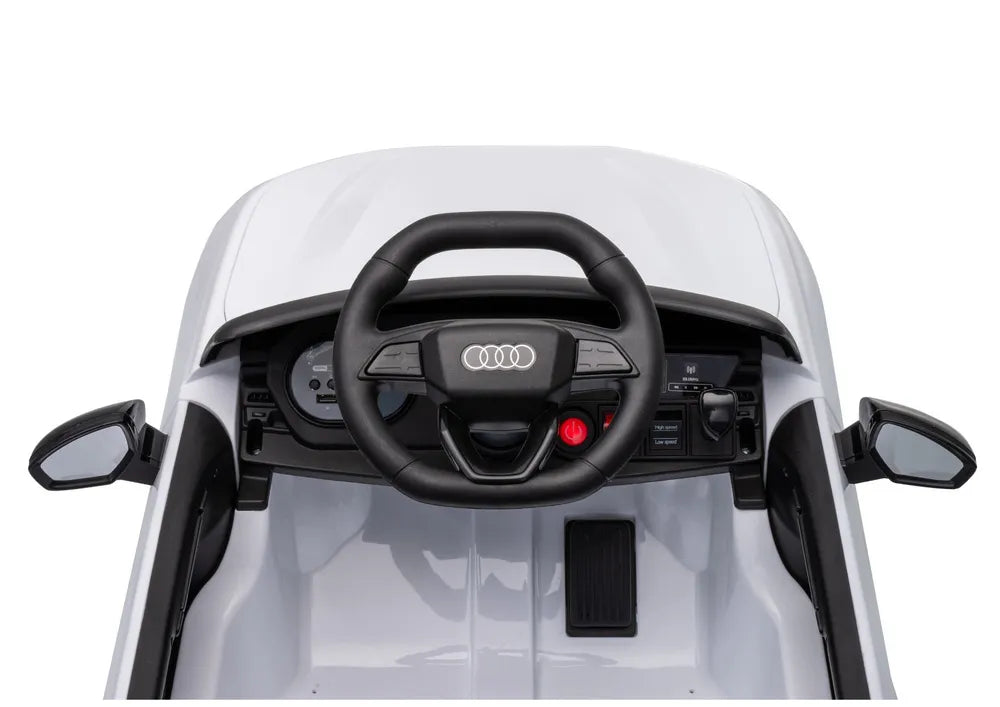 Vaikiškas elektromobilis Audi A5L, 12 V, su nuotolinio valdymo pultu, baltas