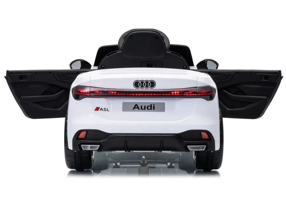 Vaikiškas elektromobilis Audi A5L, 12 V, su nuotolinio valdymo pultu, baltas