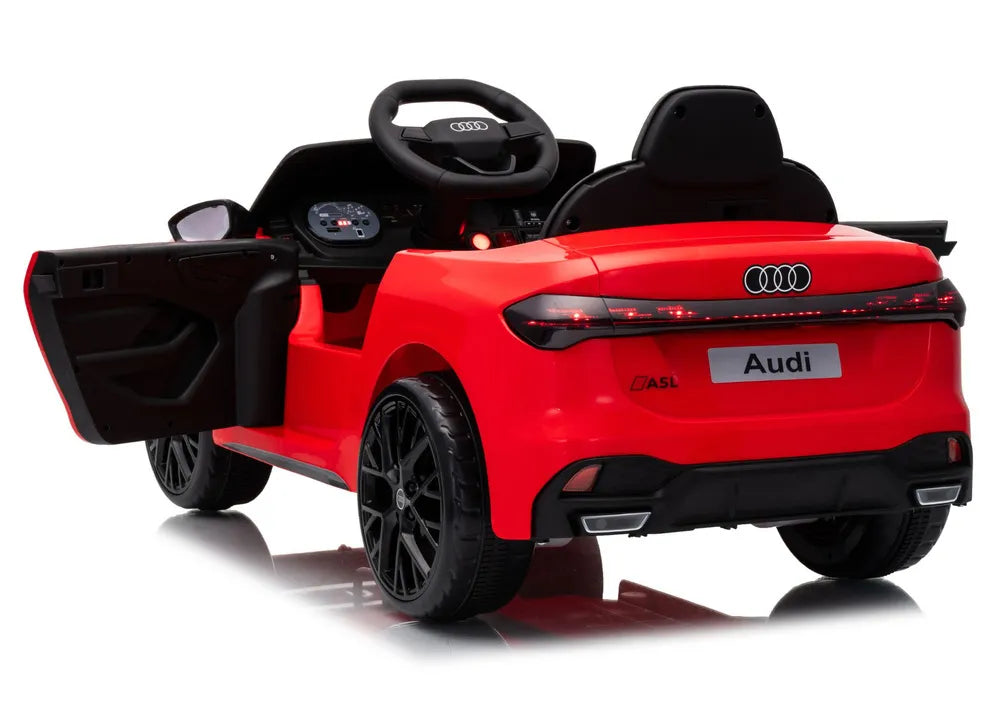 Vaikiškas elektromobilis Audi A5L, 12 V, su nuotolinio valdymo pultu, raudonas