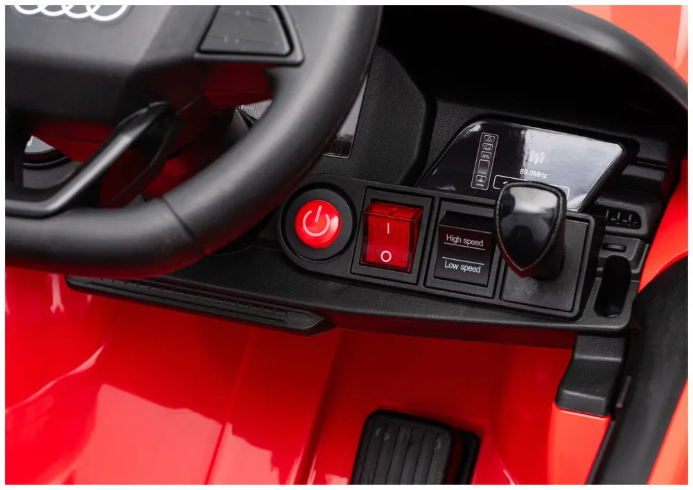 Vaikiškas elektromobilis Audi A5L, 12 V, su nuotolinio valdymo pultu, raudonas