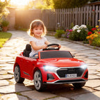 Vaikiškas elektromobilis Audi Q8 E-tron 3–4 metų vaikams, raudonas