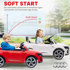 Vaikiškas elektromobilis Audi Q8 E-tron 3–4 metų vaikams, raudonas