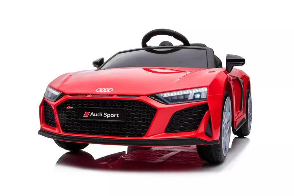 Vaikiškas elektromobilis Audi R8, 12V, 3 greičio režimai, raudonas