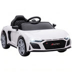 Vaikiškas elektromobilis Audi R8 Spyder, 10,8 V, su nuotolinio valdymo pulteliu, baltas