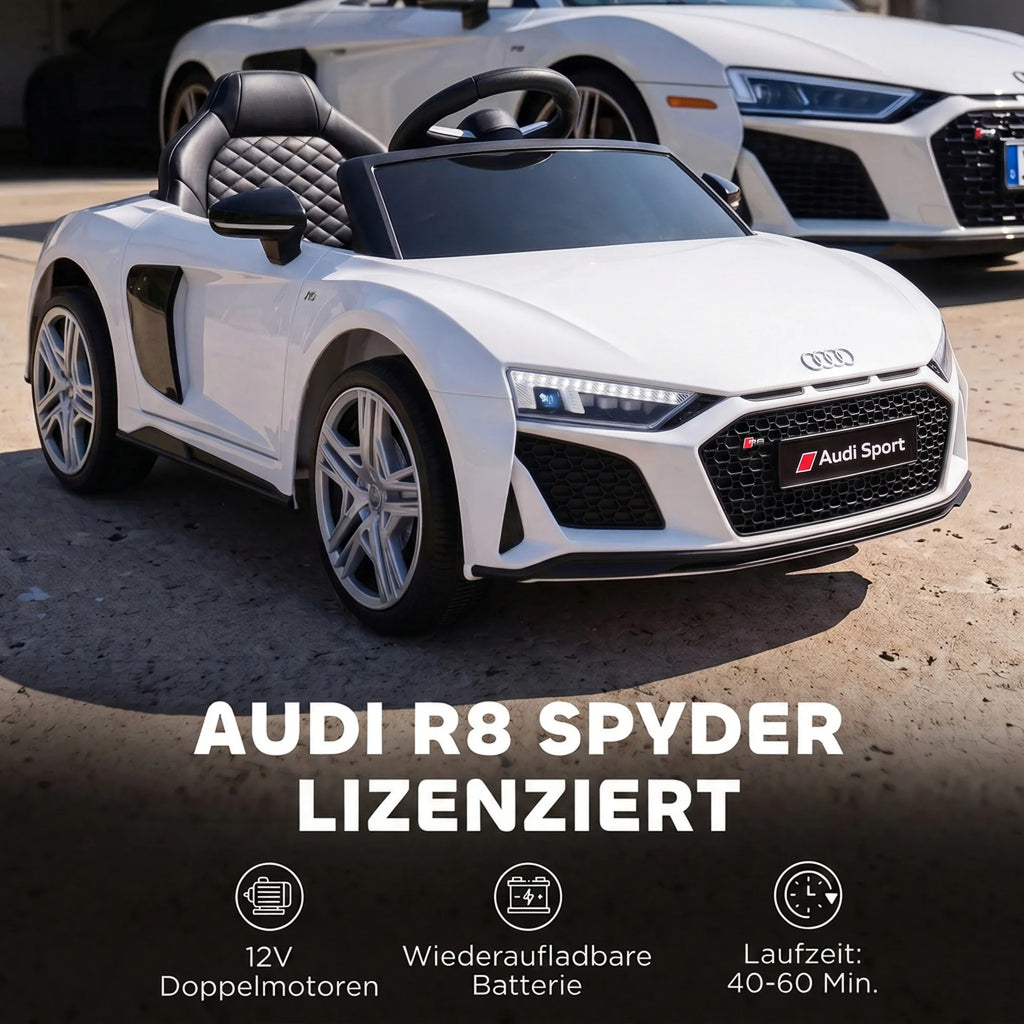 Vaikiško elektromobilio priekis su ryškiais LED žibintais ir grotelėmis