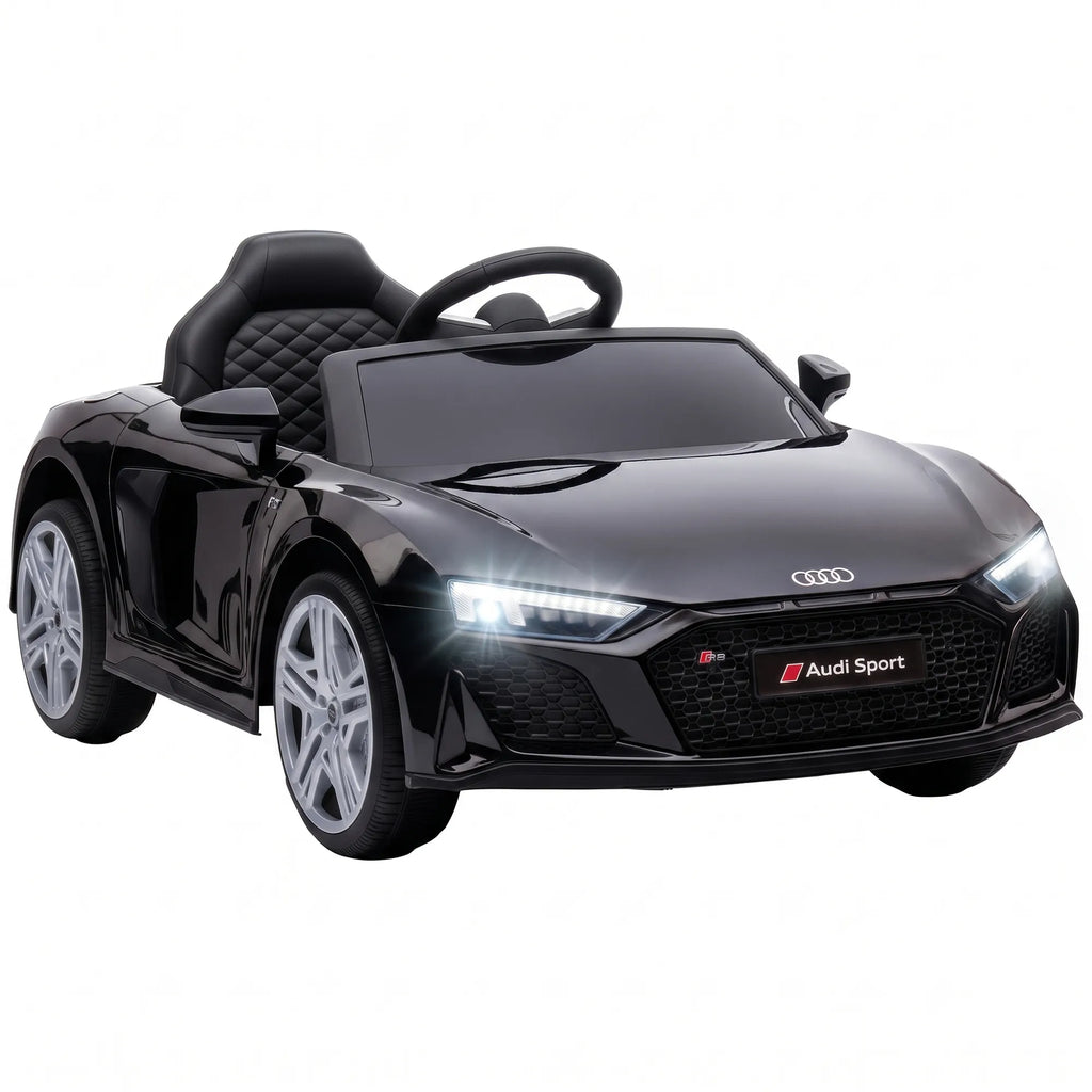 Vaikiškas elektromobilis Audi R8 Spyder su nuotolinio valdymo pulteliu, nuo 3 metų, juodas