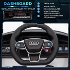 Vaikiškas elektromobilis Audi RS e-tron GT, baltas, 3-5 metų vaikams, iki 25 kg