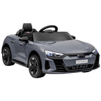 Vaikiškas elektromobilis Audi RS e-tron GT su nuotolinio valdymo pulteliu, 3-5 metų vaikams, pilkas