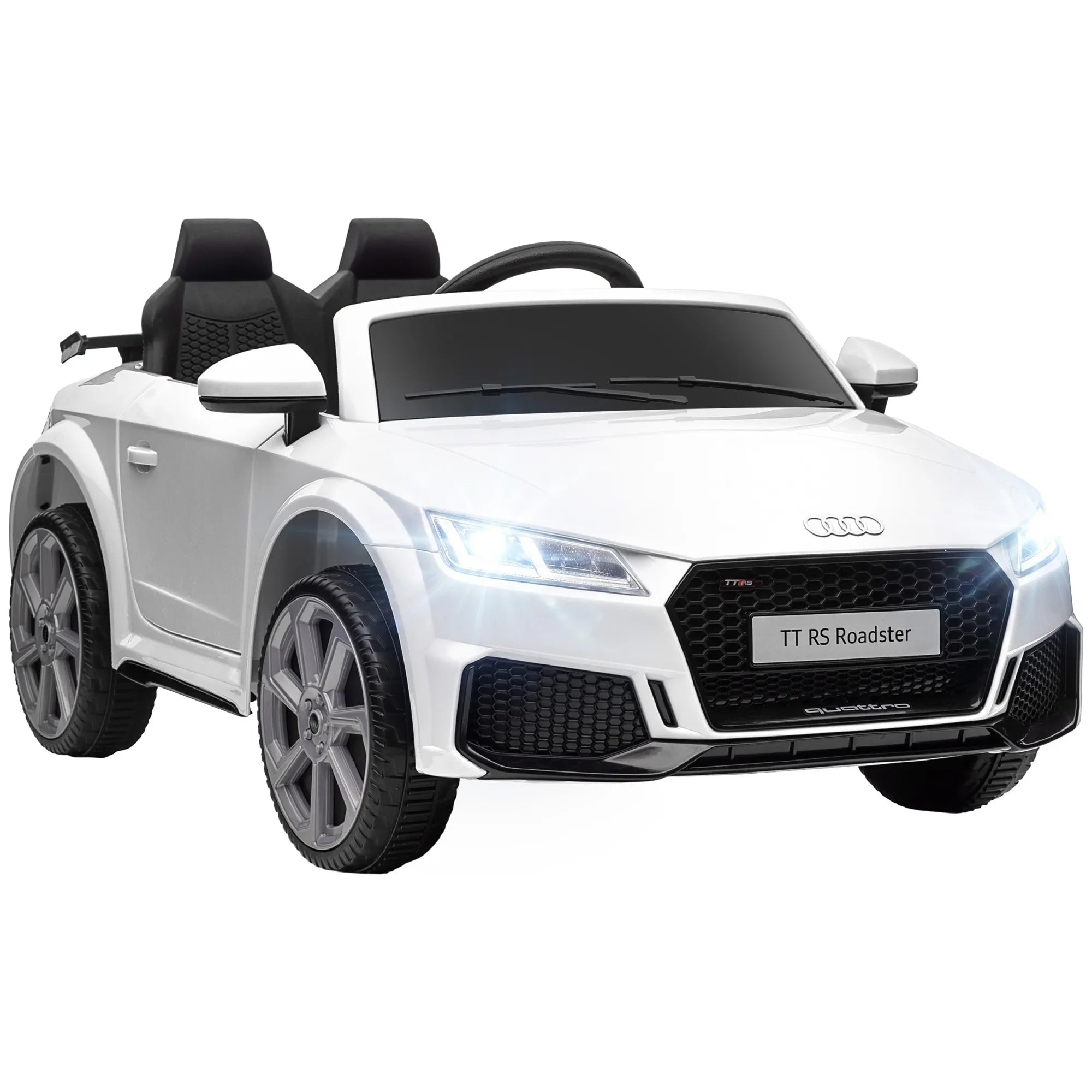 Vaikiškas elektromobilis Audi TT RS 3-5 metų vaikams, baltas