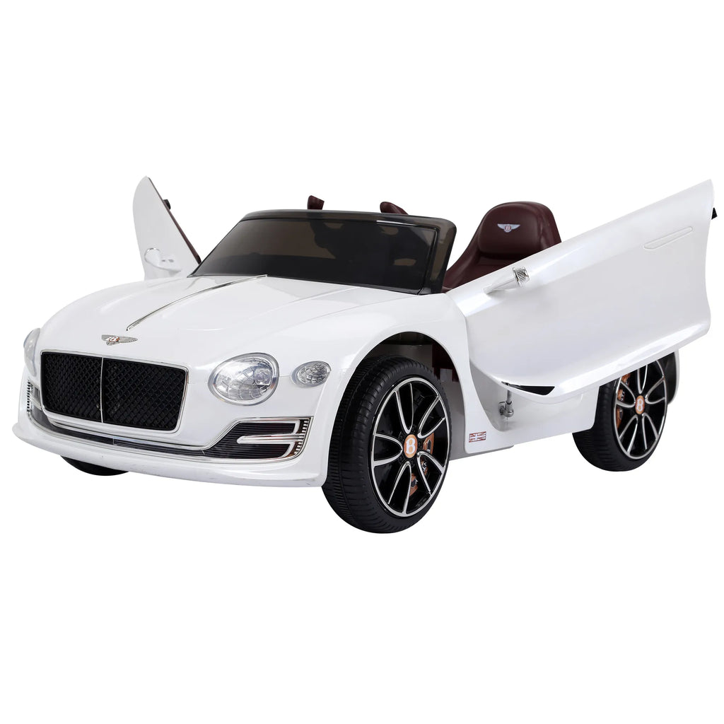 Vaikiškas elektromobilis Bentley GT, 3–5 metų vaikams, baltas