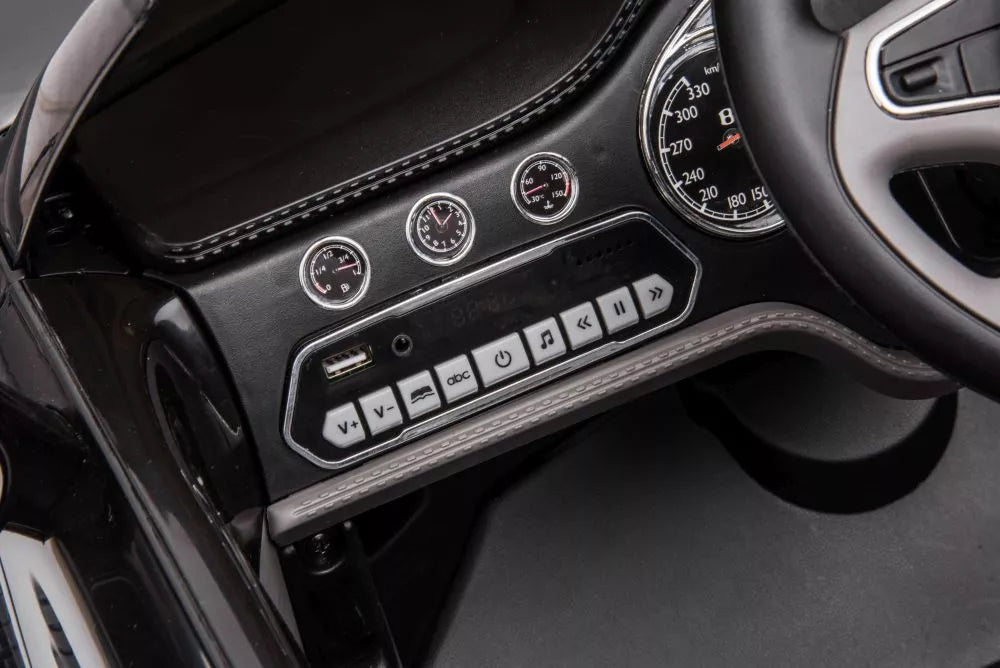 Vaikiškas elektromobilis Bentley Mulsanne, 12 V, su nuotolinio valdymo pultu, juodas