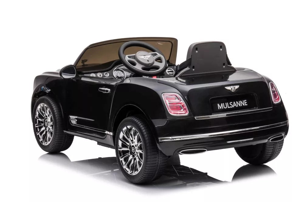 Vaikiškas elektromobilis Bentley Mulsanne, 12 V, su nuotolinio valdymo pultu, juodas