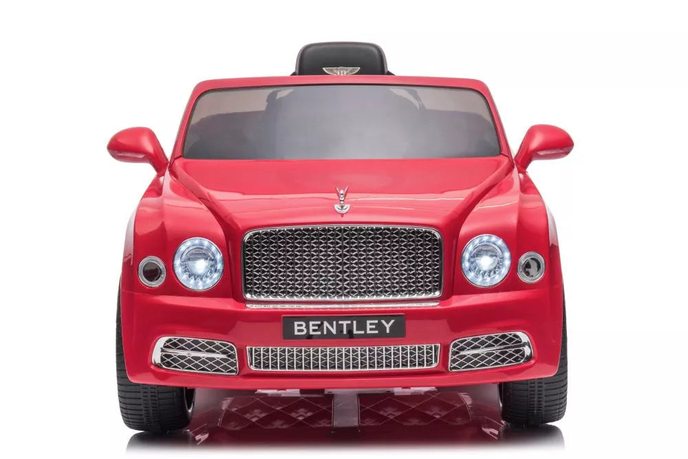 Vaikiškas elektromobilis Bentley Mulsanne, 12 V, su nuotolinio valdymo pultu, raudonas