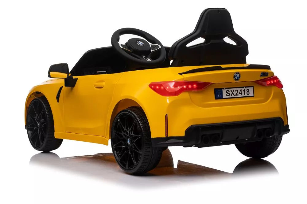 Vaikiškas elektromobilis BMW, 12 V, 2x45W, geltonas