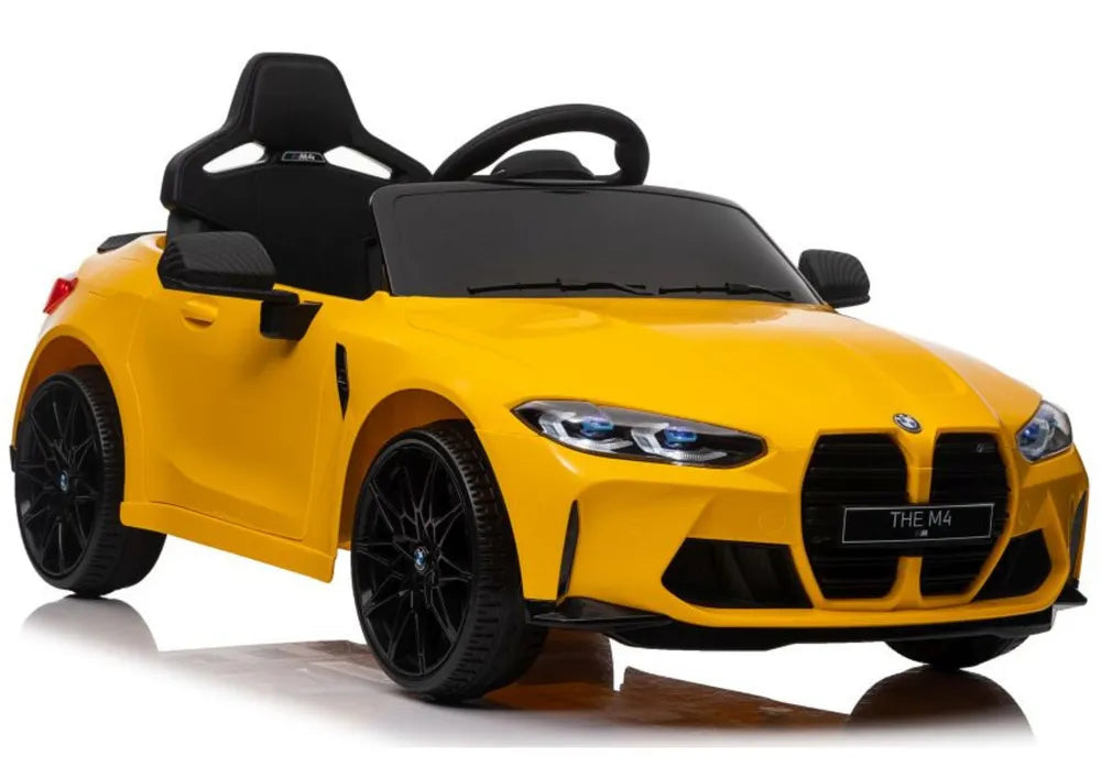 Vaikiškas elektromobilis BMW, 12 V, 2x45W, geltonas