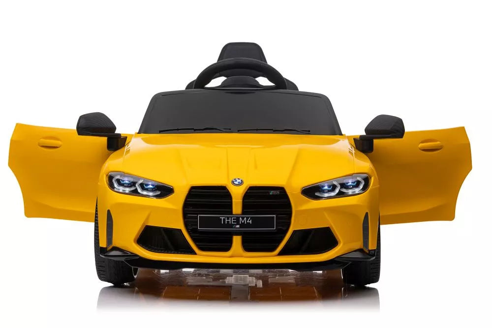 Vaikiškas elektromobilis BMW, 12 V, 2x45W, geltonas