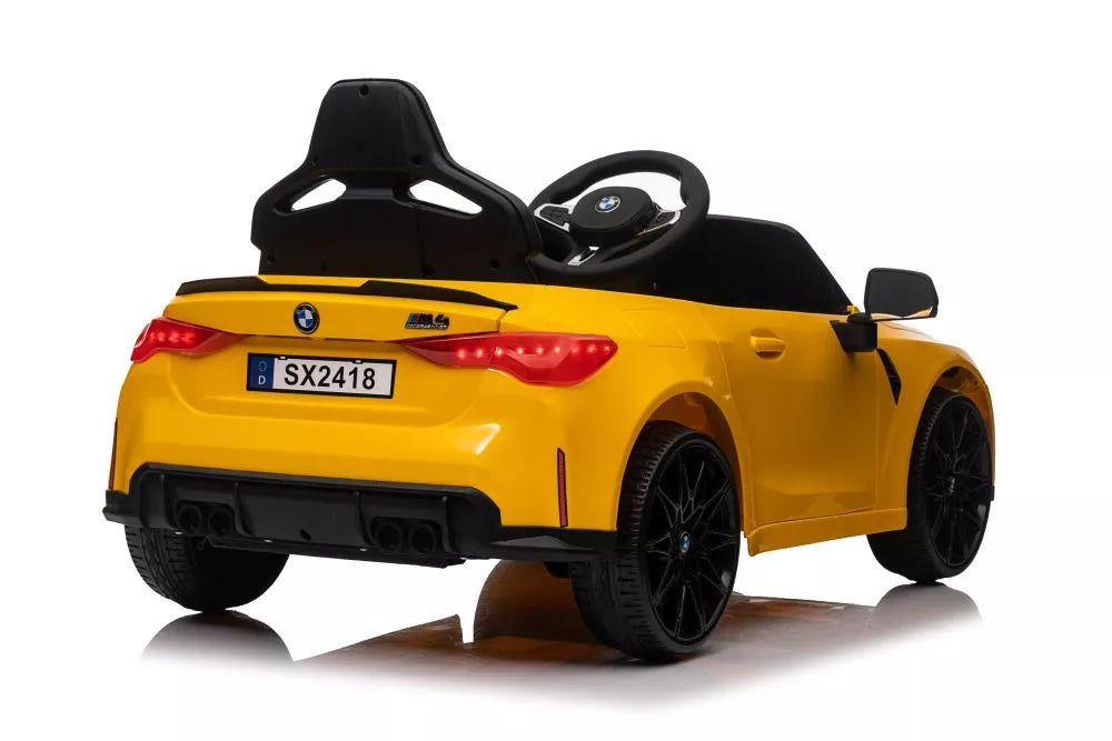 Vaikiškas elektromobilis BMW, 12 V, 2x45W, geltonas