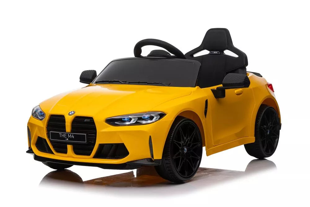 Vaikiškas elektromobilis BMW, 12 V, 2x45W, geltonas