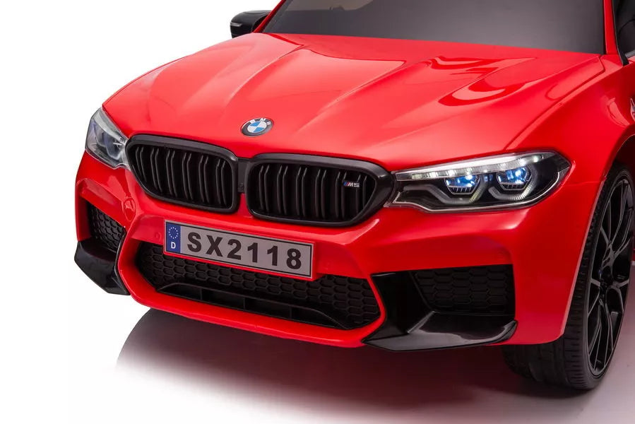 Vaikiškas elektromobilis BMW M5, 12 V, 2x45 W, raudonas