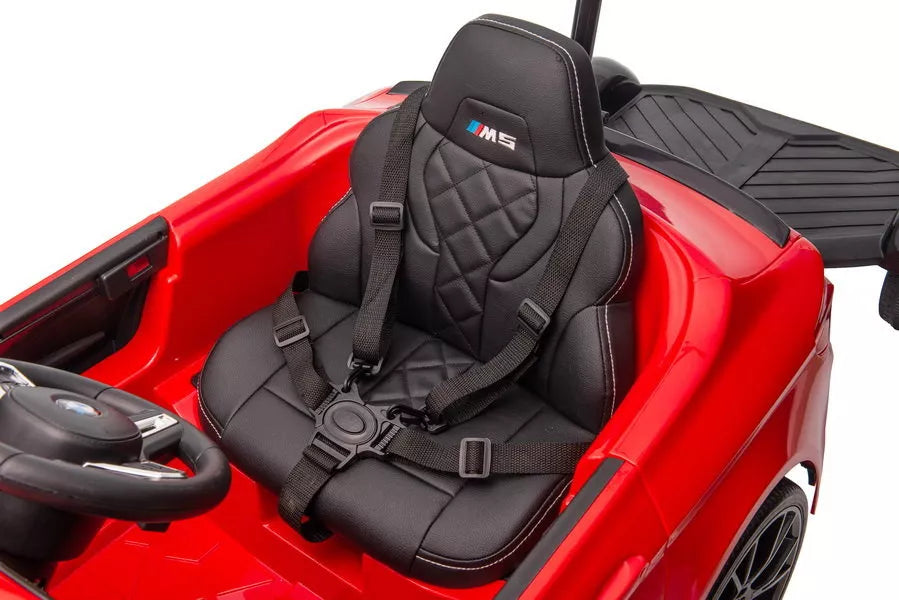 Vaikiškas elektromobilis BMW M5, 12 V, 2x45 W, raudonas